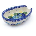 thumbnail image 2 of Polish Pottery 5-inch Spoon Rest (Endless Summer Theme) Signature UNIKAT Hand Painted in Boleslawiec, Poland + Certificate of Authenticity, 2 of 6