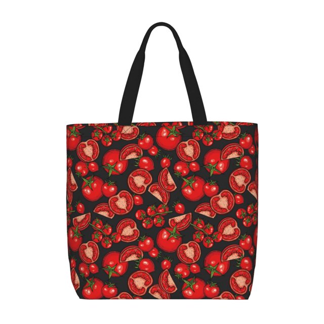 Balery Tomato Bolsa de Mano para Mujeres con Cremallera, Bolsa de Gimnasio con Compartimentos, Bolsa para Laptop, Bolsa para Trabajo