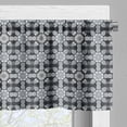 thumbnail image 3 of Ambesonne Black and Grey Valance Pack of 2, Dark Toned Culture, 54"X12", Taupe Grey, 3 of 5