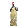thumbnail image 4 of African Lady Figurines African Statues and Sculptures for Home Decoration Tabletop Ornament Modern Decors Accents Gifts, 4 of 8