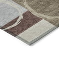thumbnail image 4 of Addison Rugs Chantille Indoor/Outdoor Transitional Geometric Brown Washable Rectangle Rug, 5' x 7'6", 4 of 6