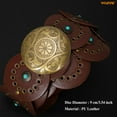 thumbnail image 6 of WHIPPY Western Leather Belts for Women Cowgirl Cowboy Belt Ladies Wide Vintage Waist Belts for Dresses, 6 of 7