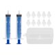 thumbnail image 1 of 2 Pcs 10ML Baby Nasal Irrigator Portable Children Infants Special Rhinitis Nasal Irrigator Aspirator with 10 Silicone Heads Blue, 1 of 4
