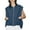 Dark Blue, variant on Womens Casual Zip Up Vest Cargo Oversized Ruched Hem Sleeveless Blazer Jackets Tops