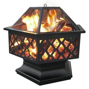 Zeny 24 Outdoor Hex Shaped Patio Fire, Zeny Fire Pit Instructions