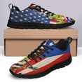 thumbnail image 4 of Puerto Rico American Flag Shoes for Men Women Running Shoes Lightweight Walking Sneakers Mesh Athletic Sport Shoes Black Size 7, 4 of 5