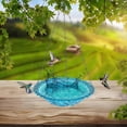 thumbnail image 4 of Baño para pájaros | Baño decorativo para pájaros | Baño para pájaros de jardín, bandeja de baño con acabado antioxidante, 4 of 5