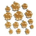 thumbnail image 1 of Regal Griffin Fantasy Silhouette Wood Mini Charms Shapes DIY Craft Jewelry - No Hole - Various Sizes (16pcs), 1 of 7