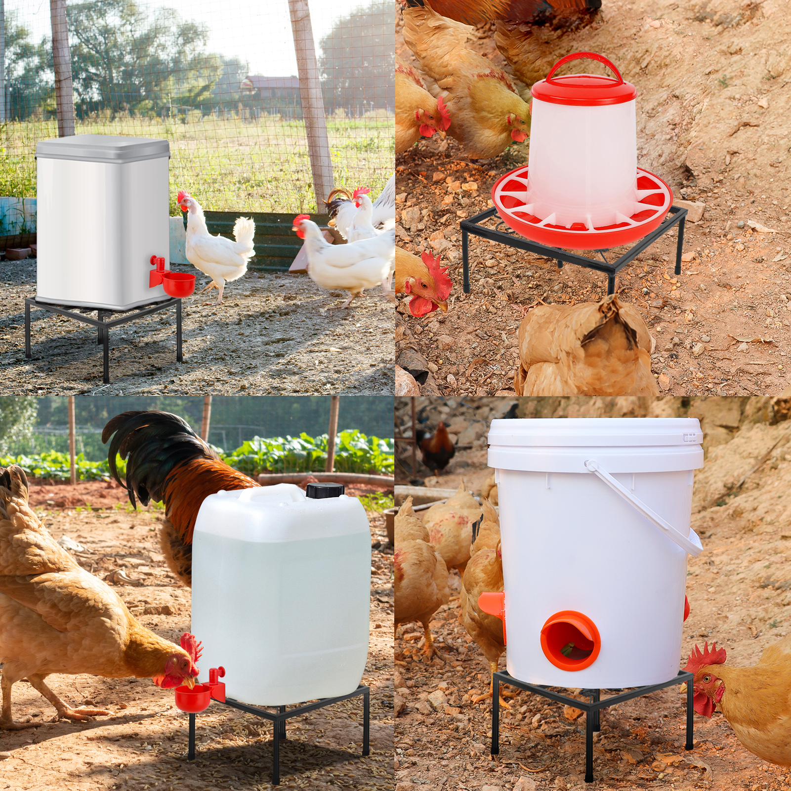 Aopchry 20-Pack PVC Tee Fittings For Chicken Waterers - White, Thickened, No-Leak Connectors (1/2" Slip X 1/2" Slip X 1/8" FPT)