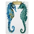 thumbnail image 1 of FMSHPON Seahorse Watercolor Blue Ocean Sea Clipboard Hardboard Wood Nursing Clip Board and Pull for Standard A4 Letter 13x9 inches, 1 of 8