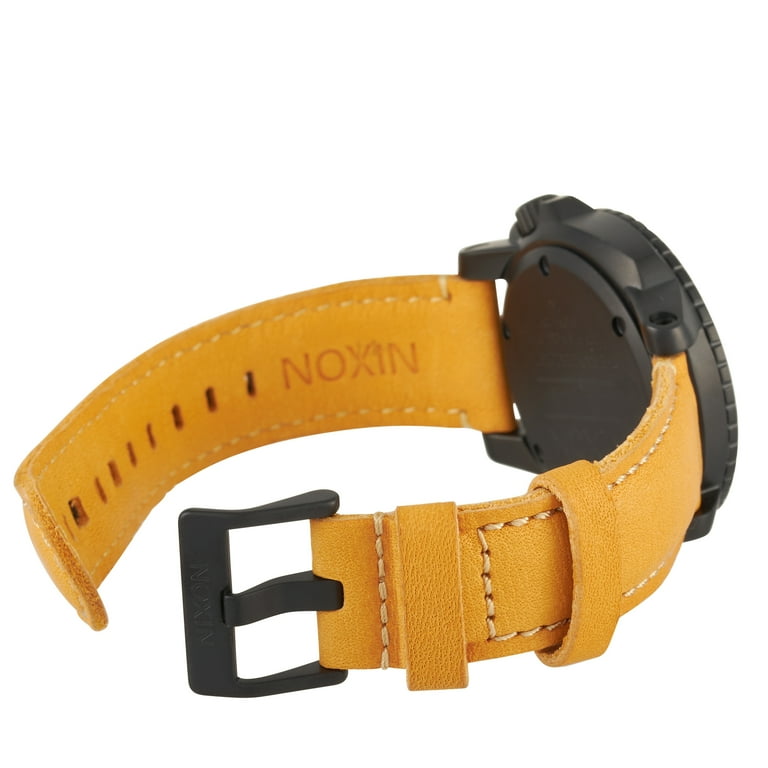 Nixon Ranger Leather Watch All Black Goldenrod Walmart