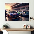 thumbnail image 2 of Designart Stock Car Pit Stop V Canvas Wall Art, 2 of 5