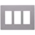 thumbnail image 2 of Legrand radiant Screwless Wall Plates for Decorator Rocker Outlets, 3-Gang, Gray, RWP263GRY, 2 of 5