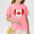 thumbnail image 6 of ITSAME T-Shirt for Boys Girls, Short Sleeve Round Neck Heart Print Kids Casual Fashion Loose Pullover Pink Size 3T, 6 of 6