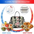 thumbnail image 4 of Pioneer Flower Floral Print Pattern Womens Lunch Box for Work,Insulated Large Lunch Bag for Tween and Teen,Loncheras Para Mujer,Leakproof Adult Lunch Bag for Work,Beach,Travel,Picnic,Camping, 4 of 7