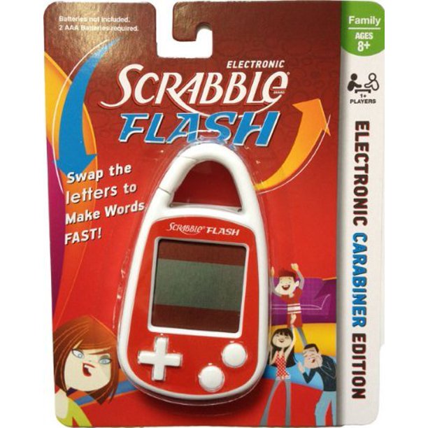 Scrabble Scrabble Flash Electronic Handheld Game Carabiner Keychain