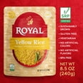 thumbnail image 3 of (3 pack) Royal Yellow Saffron Basmati Rice - Ready to Heat Basmati Rice - 8.5 oz Microwaveable Pouch, 3 of 10