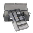 thumbnail image 3 of Fishing Tackle Box Storage Organizer Portable Double Layer Design Lightweight for Outdoor Fishing Trips, 3 of 9
