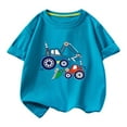 thumbnail image 2 of Frwgonr Graphic Boys T-shirts Kids Summer Crewneck T-Shirt Casual Tops Tees Blue, Size 0-12 Years, 2 of 4