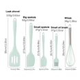 thumbnail image 3 of 5pcs Kitchen Baking Tool Set Include Shovel Scraper Oil Brush Egg Beater Food Grade Silicone Cooking Utensil with Comfortable Handle, 3 of 9