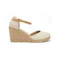 thumbnail image 2 of White Mountain Womens Mamba Canvas Ankle Strap Espadrilles, 2 of 3
