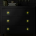 thumbnail image 5 of 4PCS Square Cabinet Fluorescence Knob Glowing in the Dark Furniture Drawer Pulls Handle with Screws Colorful Swirl, 5 of 5
