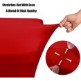 thumbnail image 3 of GFDYREE Spandex Tablecloth 4FT Stretch Table Cover Fitted Rectangular Tables, Universal Stretch Patio Table Cloth for Wedding, Banquet, Party and Event（Red, 4FT, 3 of 7