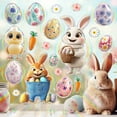 thumbnail image 4 of Pegatinas de pared, pegatinas de Pascua para ventanas, pegatinas para puertas, decoraciones de Pascua, pegatinas de conejo con huevos, calcomanías para Pascua, pegatinas de Pascua para ventanas, decor, 4 of 6