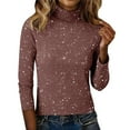 thumbnail image 3 of BILIKEYU Women's Cozy Knitted Casual Loose Fashion Long Sleeve Sparkle Tops, Sweatshirt For Women, Sequin Sweaters For Women, Winter Outfits For Women, 3 of 6
