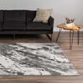 thumbnail image 3 of Addison Rugs Reston 3'3" x 5'1" Rectangle Nebulous Shag Fabric Area Rug in Gray, 3 of 5