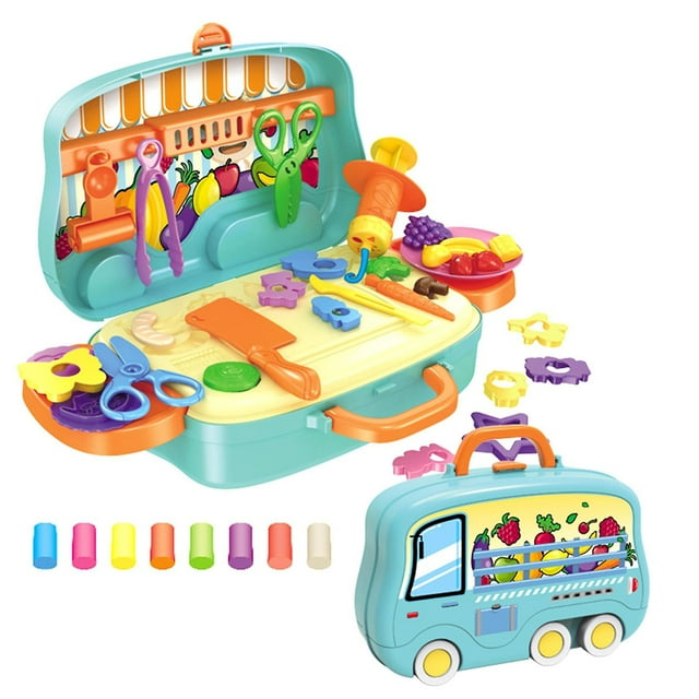 Juego de juguetes Play House HUOGUO para niños con barro y fruta de colores