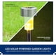 thumbnail image 3 of Paquete de 10 luces solares de jardín que cambian de color, impermeables, solares recargables, luces exteriores de acero inoxidable para iluminación de caminos, 3 of 5