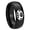 Black High Polish, variant on Mario Mushroom Step Edge Black And Blue Tungsten Men's Ring 10MM