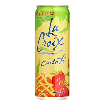 LaCroix Curate Sparkling Water, Pineapple Strawberry, 12 Fl Oz, 24