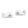 thumbnail image 2 of Ocean's Happiness Little Whale Sterling Silver Post Stud Earrings, 2 of 5