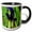 Black/White, variant on 3drose, Dark Purple Iris with Waterdrops, 11oz Mug