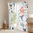 thumbnail image 3 of Homewish Abstract Gradient Hummingbird Black Out Curtains for Teens Boys Girls,Flower Animal Curtains Pack of 2 (42x63 Each),Dreamy Princess Bedroom Curtains,Ultra Soft Home Decor, 3 of 6