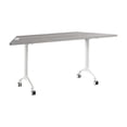 thumbnail image 1 of Scranton & Co Engineered Wood 72-inch Trapezoid Modular Conference Table in Gray, 1 of 8