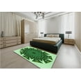 thumbnail image 4 of Ahgly Company Indoor Rectangle Patterned Deep Emerald Green Area Rugs, 2' x 5', 4 of 6