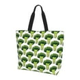 thumbnail image 2 of Fuzoiu Cute Broccoli Print Tote Bags for Women,Shoulder Bag, Gym Tote,Top Handle Ladies Shoulder Bags for Work Beach Travel and Shopping Grocery, 2 of 9