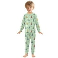 thumbnail image 3 of joogoo Sailboats Vintage 2 Piece Long Sleeve Tee and Pants Cotton Pajama Set 5Y, 3 of 7