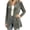Gray, variant on Women's Velour Cardigans Light Casual Christmas Party Soft Velvet Open Front Mid Cardigan Jackets Long Sleeve (XL, Wine)