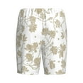 thumbnail image 4 of Picia Vintage Stylized White Color Pajama Shorts for Men, Men's Pajama Bottoms, Sleepwear,Short Pajama Pants-3X-Large, 4 of 9