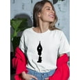 thumbnail image 2 of Pen With Silhouettes T-Shirt Women -Mohsen Najafi Designs, Female Large, 2 of 4