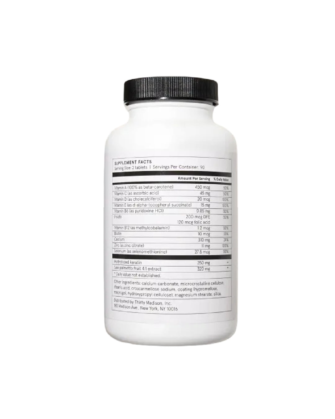 Keeps Daily Hair Defense Supplement for Men - 180 Tablets - 3 Month Supply