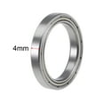 thumbnail image 3 of Uxcell 20mmx27mmx4mm 6704ZZ Double Shielded Z2 Ball Bearings Chrome Steel 10 Pack, 3 of 5