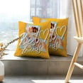 thumbnail image 6 of LALILO Throw Pillow Covers Best Friends Girls Afro Album Banner Cushion Cover 18" x 18", 2 Pack, 6 of 6
