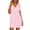 A01-Pink, variant on Yeaiivve Buttons Down Dress Shirt for Women Short Sleeve Notch Collar Nightgown Flowy Wave Hem Lounge House Dress Sleepwear Pink,L