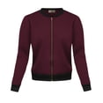 thumbnail image 2 of Womens Faux Leather Moto Biker Jacket, 2 of 3
