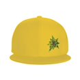 thumbnail image 2 of ZICANCN Annotation Art Artistic Baseball Caps, Trucker Hats for Men And Women, Adjustable Breathable Flat Caps, Yellow, 2 of 8